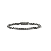 JOHN HARDY Box Chain Satin Matte Black Rhodium Bracelet